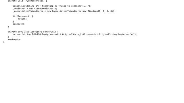 Code Review: WebSocket API that connects to ASP.NET Core Backend