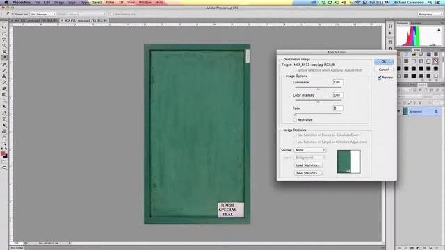 Photoshop How to Use Match Color