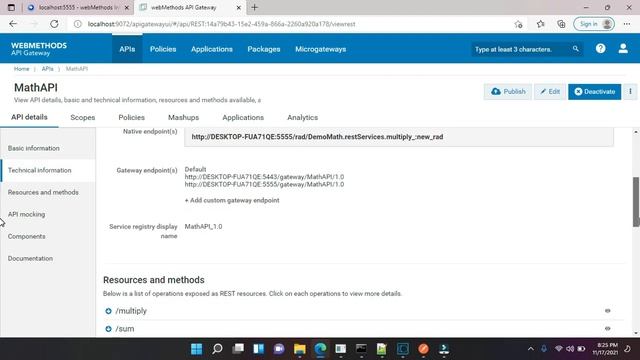 Managing  resource and method level policies  in API gateway 10.x demo || WebMethods || Scope