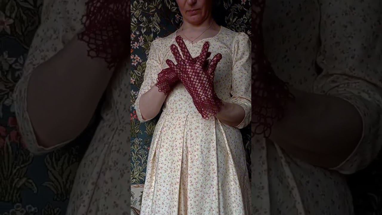 Перчатки из итальянского журнала.#фриволите #tattingglovers #перчаткифрилите