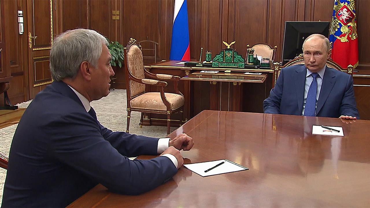 Владимир Путин провел встречу с Вячеславом Володиным