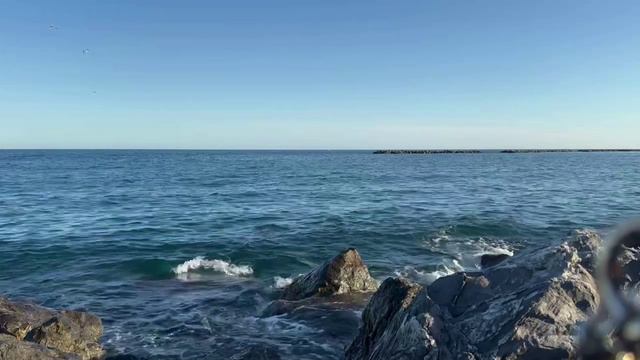 Шум Лигурийского моря в Италии на закате. Морская медитация под шум моря. Sea meditation. Sleep.