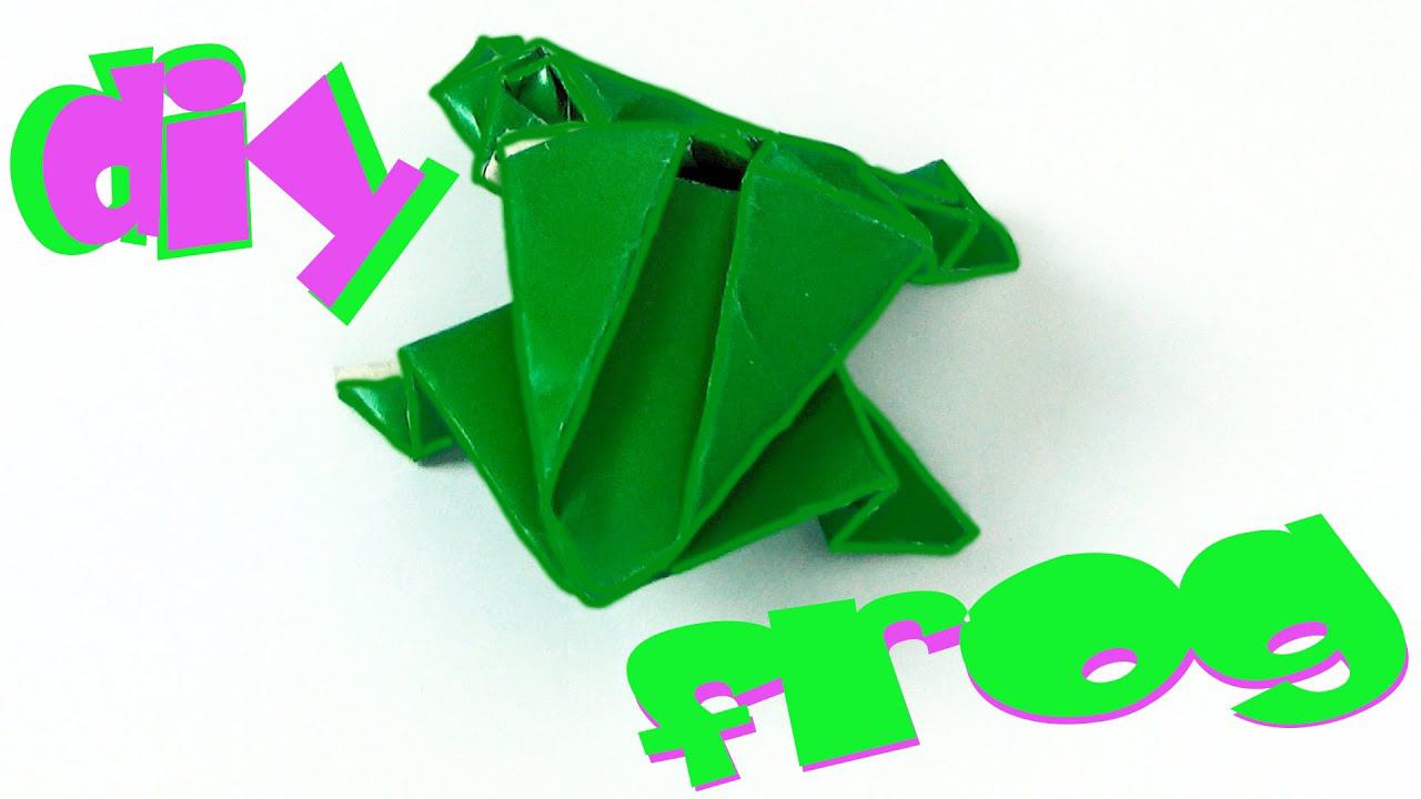 Оригами из бумаги Как сделать Лягушку Веселое обучение для детей