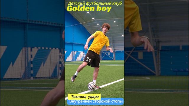 Урок № 4 Техника передачи мяча в футболе внутренней стороной стопы Футбольная школа «Golden Boy»