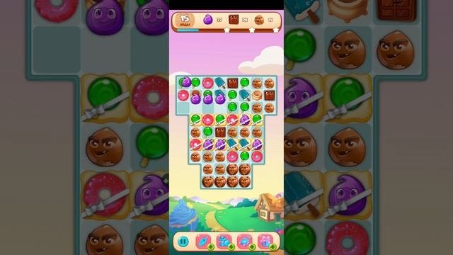 игра Долина сладостей прошёл 95 уровень