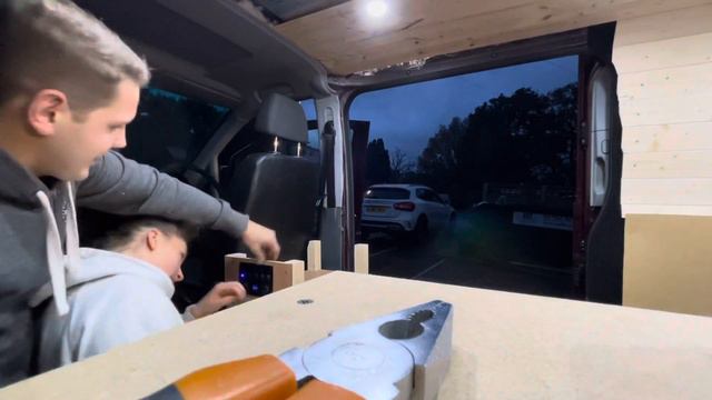 Mercedes Vito camper conversion - PART 3 - vinyl fitting, control centre, carpeting