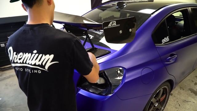 is this wrap, BLUE or PURPLE!? SUBARU STi showing at SEMA 2017