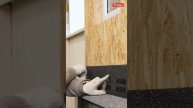 Монтаж битумной фасадной плитки на деревянное основание. Смотрите полный ролик на нашем канале.