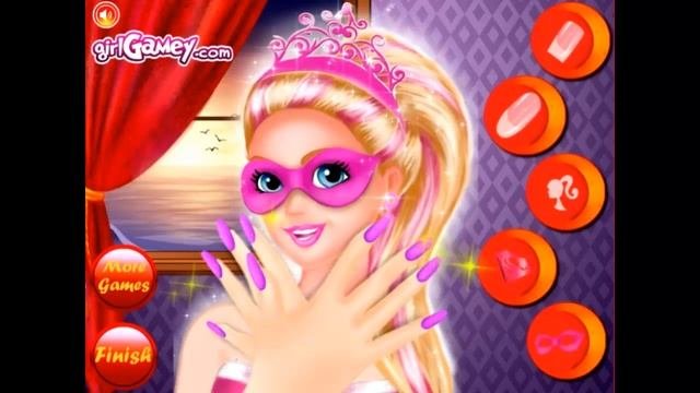 Super Barbie Nails Design