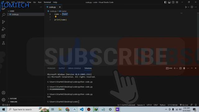 Variables in Python | Python Tutorials