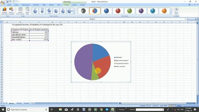 How to Make Pie Diagram in Excel (Bengali)