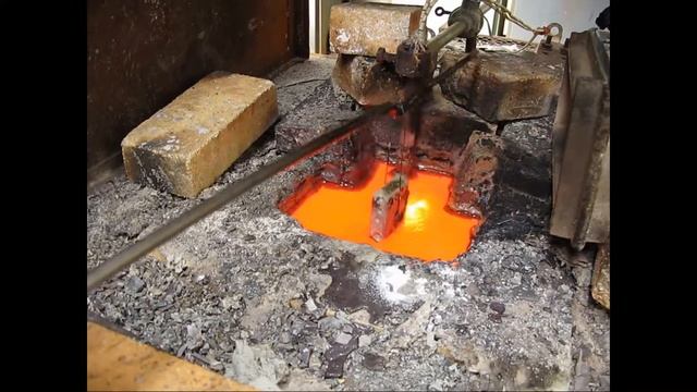 Закалка детали в соляной ванне