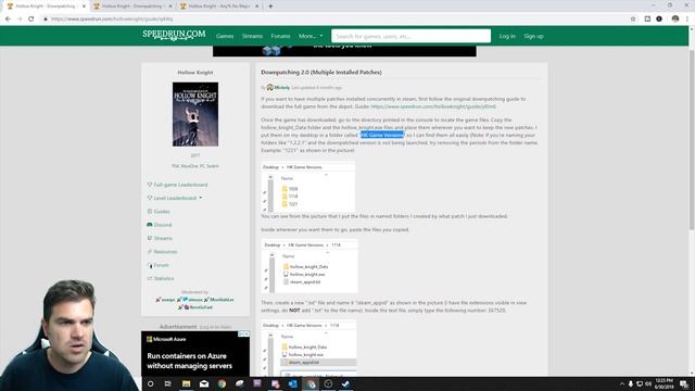 Hollow Knight- How To Downpatch For Speedrunning And Mods On PC