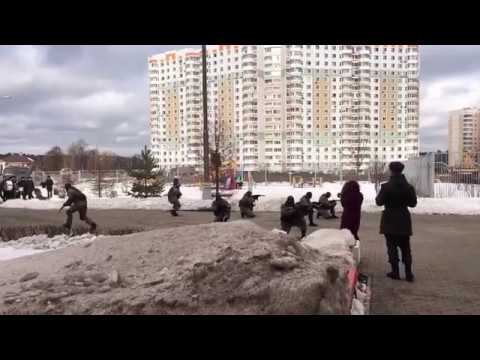 Показательные выступления воинской части в Ново-Переделкино.