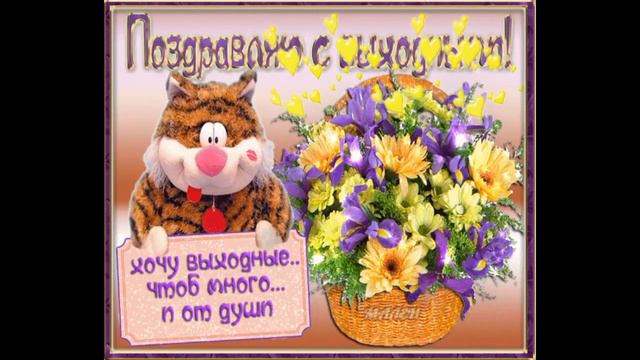 ТЁПЛЫХ ОСЕННИХ ВЫХОДНЫХ ДРУЗЬЯ