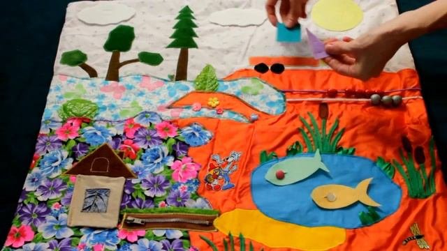 Развивающий коврик для малышей. Сделать своими руками.