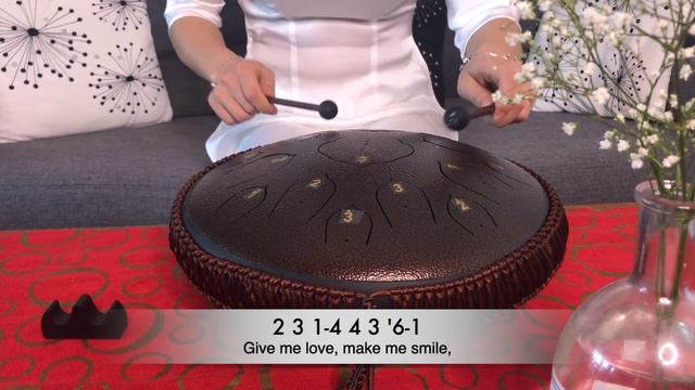 Proud of you - Fiona Fung | Tank drum/steel stone covered with tabs | Love Flora