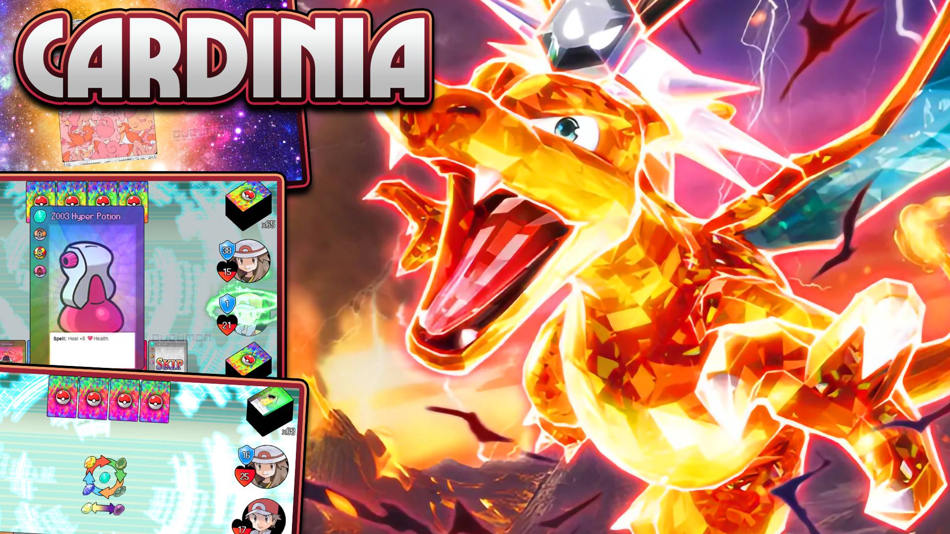 Pokemon Cardinia - фанатская игра, коллекционная карточная игра, смешанная с ролевой игрой.