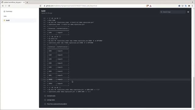 SIPVicious OSS Used Within A Github Action Thanks To The Exit Codes Feature In V0.3.4