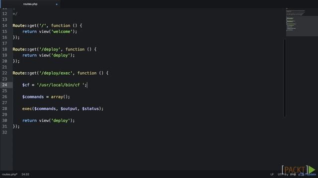 Learning Application Deployment with Laravel: Creating a Deployment Interface | packtpub.com