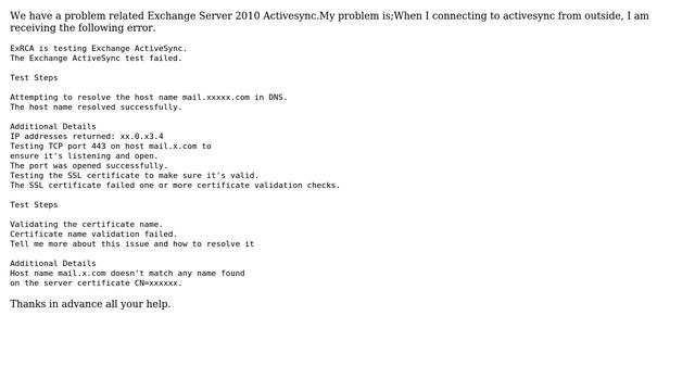 DevOps & SysAdmins: Exchange Server 2010 ActiveSync SSL Certificate Problem