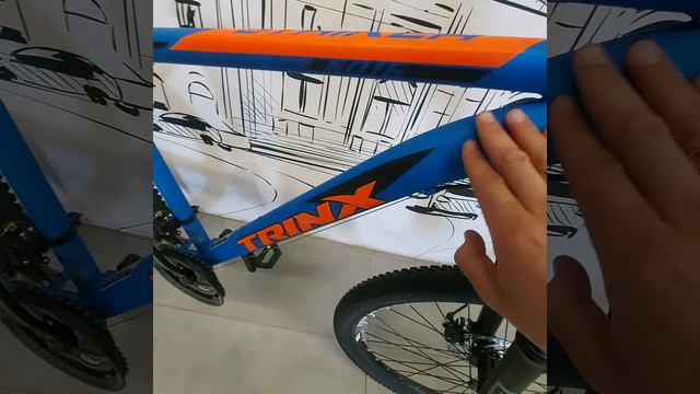 Mtb #Велосипед #Trinx K016. 19" рама. 26" колеса. Скоростной. Горный. Синий. #Подарок.