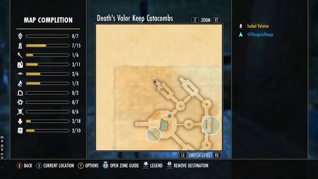 ESO Death's Valor Keep Delve Skyshard and Boss Location