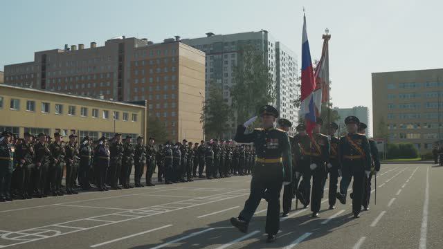 Ритуал приведения к Военной присяге курсантов первого курса и операторов роты (научной)