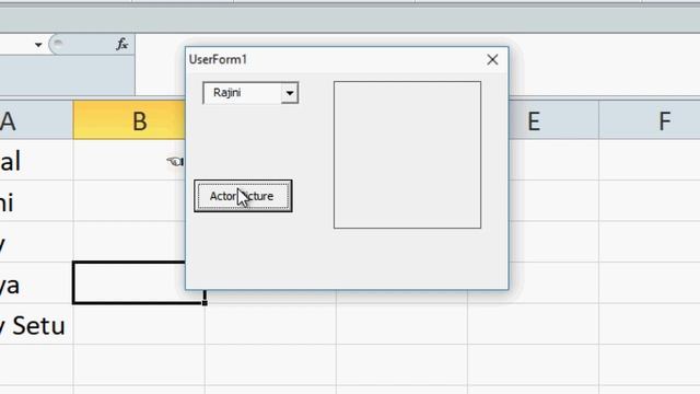 Excel Vba Programming Combobox and image form control