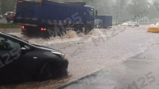Потоп в Дмитровском районе Москвы