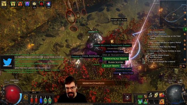 CohhCarnage Plays Path of Exile: Echoes of the Atlas (Ziz's Blade Blast Champion Build) - Episode 1