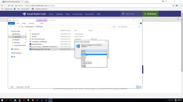 Visual Studio Code Kurulumu