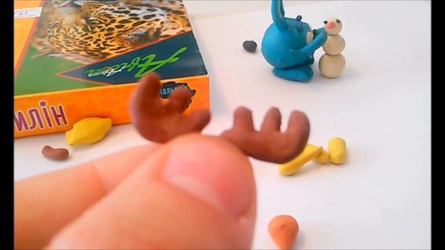 Как Слепить Смешарика Лосяша из пластилина.Made Of Clay. Smesharik Losyash(Elk)Video For Children!