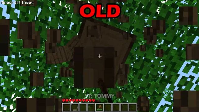 old vs now vs new physics minecraft