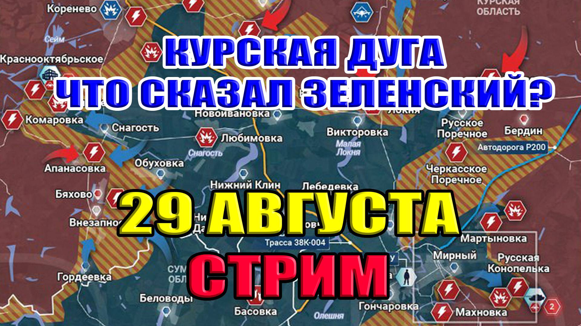 Курская дуга. ЧТО СКАЗАЛ ЗЕЛЕНСКИЙ?. 29 августа 2024 в 21:30мск