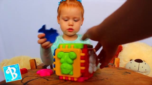 Развивающие игрушки. Логический кубик веселые зверушки