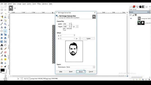 Galaxy Face Logo in Gimp