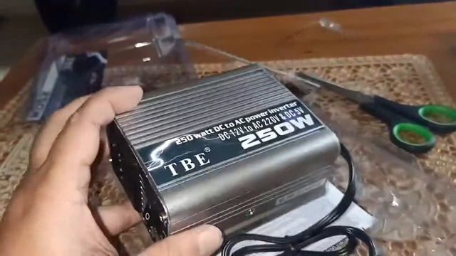 TBE 250W Car Power Inverter 12V DC to 220 AC | Bunyi di pakai Asus ROG