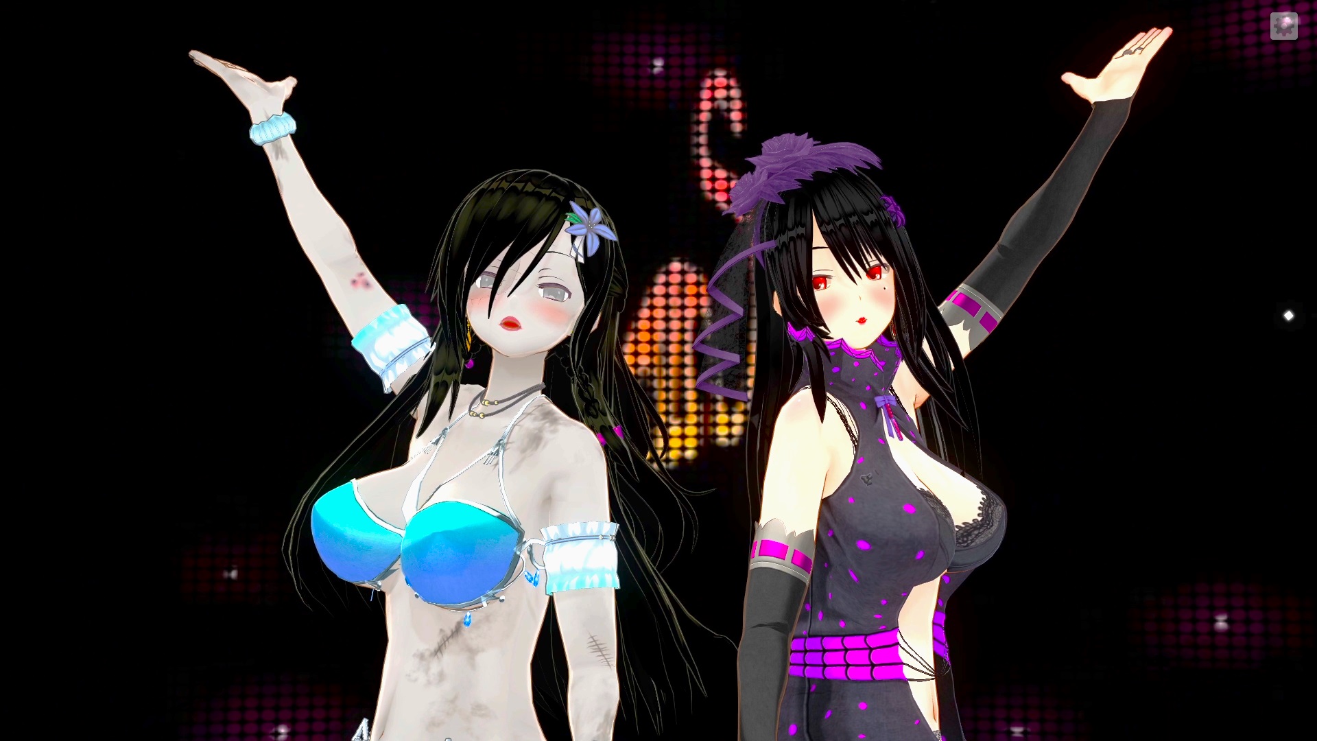【MMD】 SELFISH DESTINY -- TWO GIRLS DANCE -- Vampire Evelin & Zombie Mia #mmd  #girldance #undeadgirl
