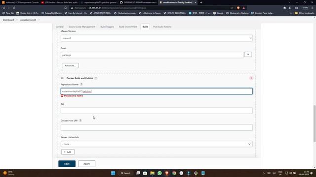 DOCKER - DOCKER BUILD AND PUBLISH  WAR FILE