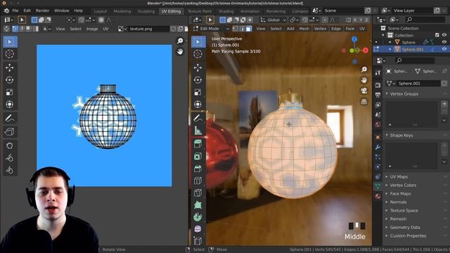 Christmas Ornaments Blender Tutorial?  ?