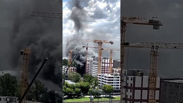 Пожар в Коптево Москва
