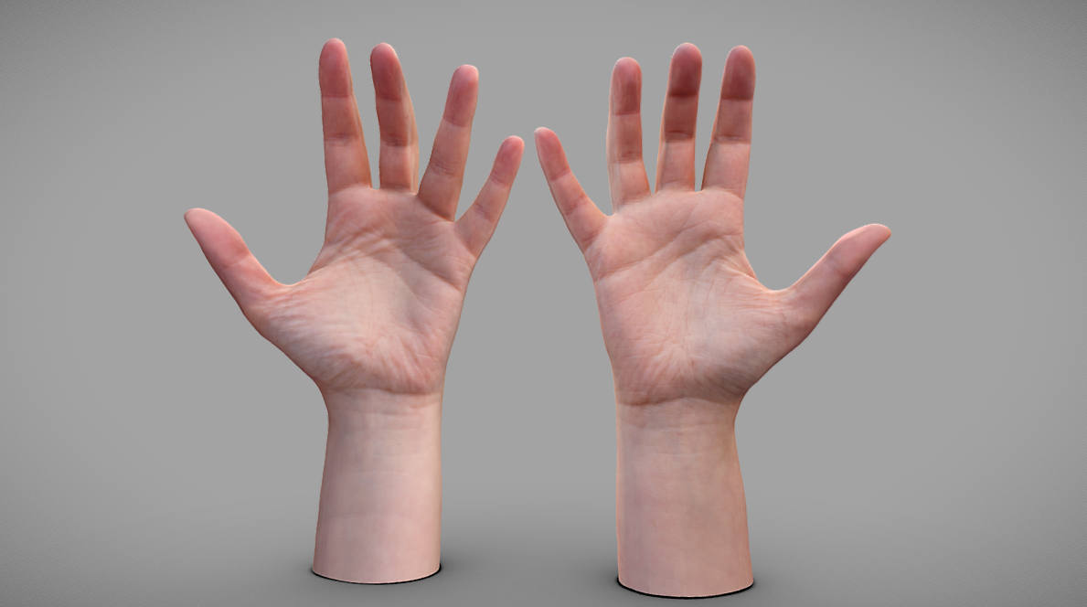 Female hands в 3D от Lassi Kaukonen