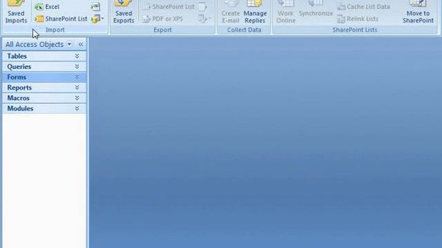 Access 2007 Tutorial Importing External Data Microsoft Training Lesson 19.1
