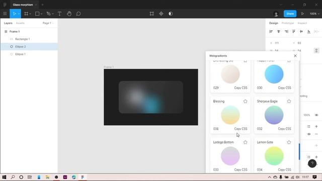 Create Glass Morphism Effect Using Figma