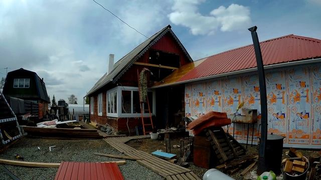 КАК ПОСТАВИТЬ ПЛАСТИКОВЫЕ ОКНА СВОИМИ РУКАМИ #ОКНАПВХУСТАНОВКА #ДАЧНЫЕИСТОРИИ #ДАЧАВСИБИРИ