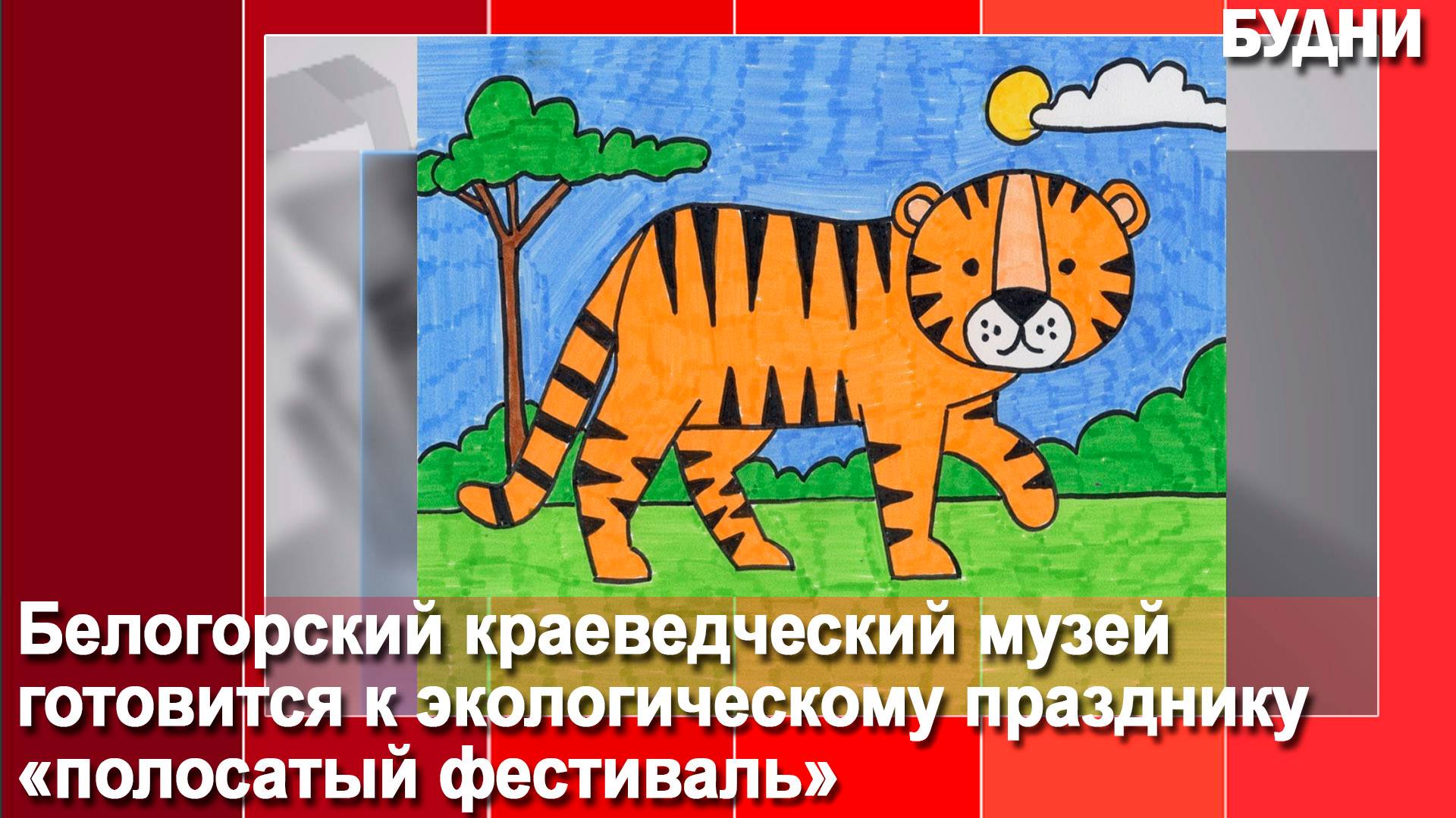 Юным белогорцам предлагают нарисовать амурского тигра