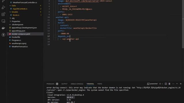 6.Dockerize Asp.Net Core Web API With SQL Server شرح بالعربي