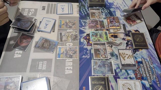 One Piece Card Game: B/B Sakazuki vs Black Gekko Moria [EB-01]