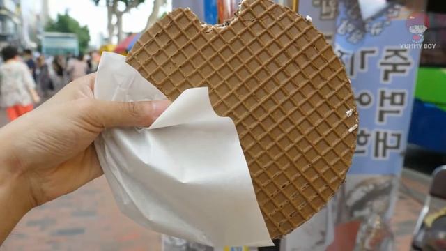 Вафельные мороженое Oreo Thins - корейская уличная еда | Korean street food